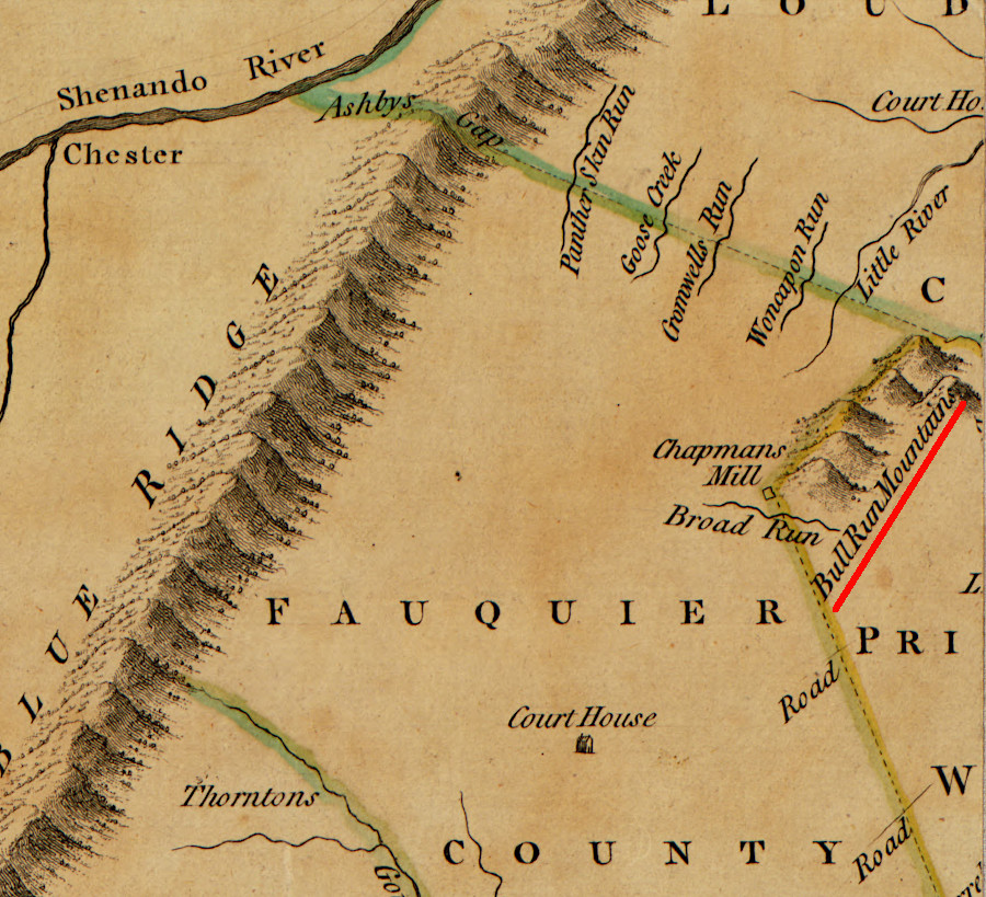 Throughfare Gap through the Bull Run Mountains has been a landmark ever since humans arrived in the area