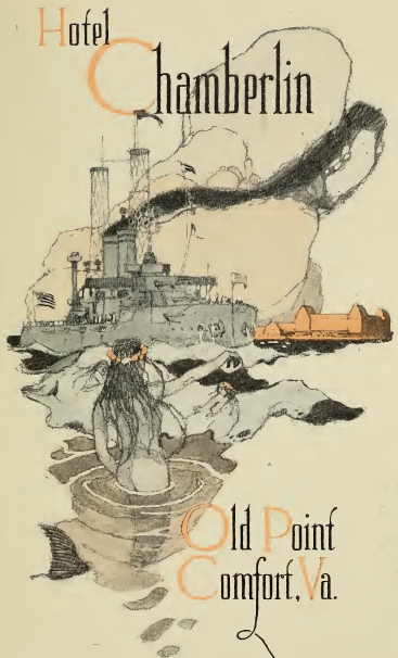 the Chamberlin Hotel highlighted the US Navy in a 1912 advertisement