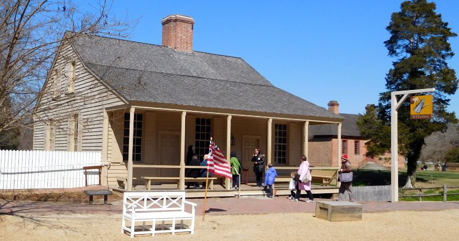 reconstruction of the Charleton Coffeehouse required moving the house owned by the Armistead sisters