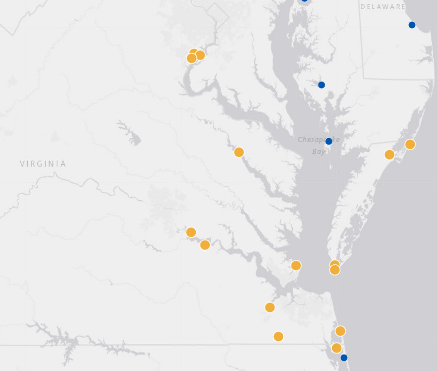 all 15 of the National Wildlife Refuges in Virginia are in the Coastal Plain physiographic province