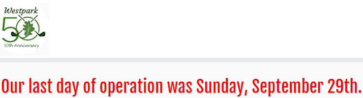 Westpark Golf Club, though located in wealthy Loudoun County, closed in 2019