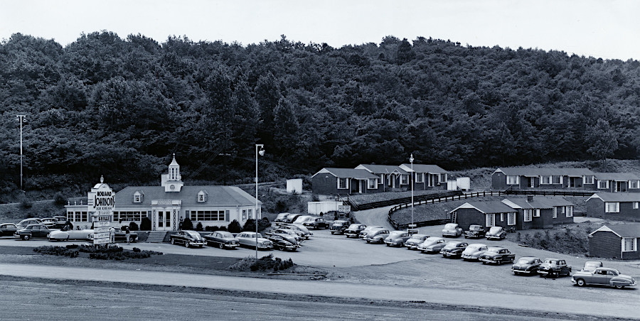 before I-64 diverted traffic off US 250, hotels and restaurants thrived on Afton Moountain next to Blue Ridge Parkway