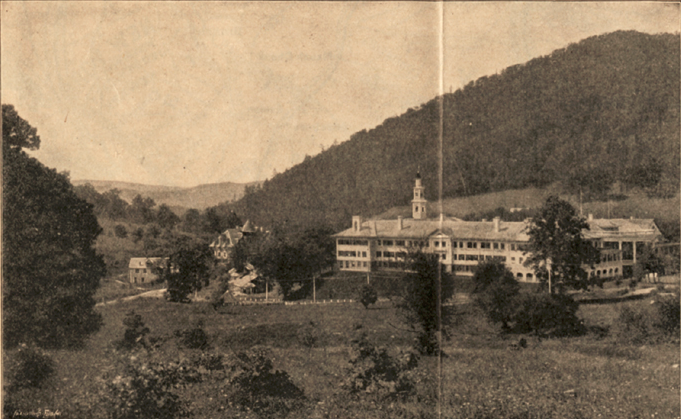 Homestead Resort in Bath County. Summers were cool due to elevation, no mosquitoes carried yellow fever, and hot springs were thought to be good for one's health