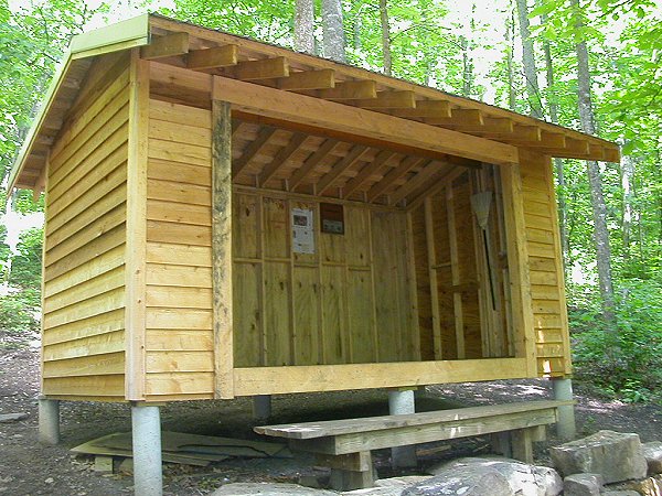 Johns Spring Shelter, on the Appalachian Trail near McAfee's Knob in Roanoke County