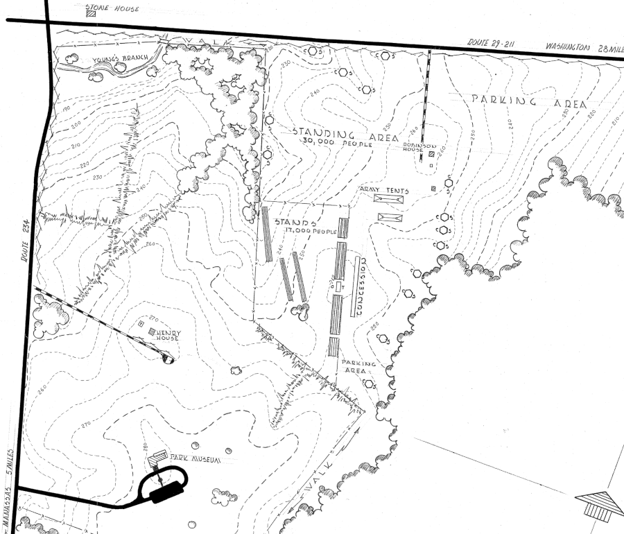 the National Park Service planned public re-enactments for the centennial of the Battle of First Manassas in 1961