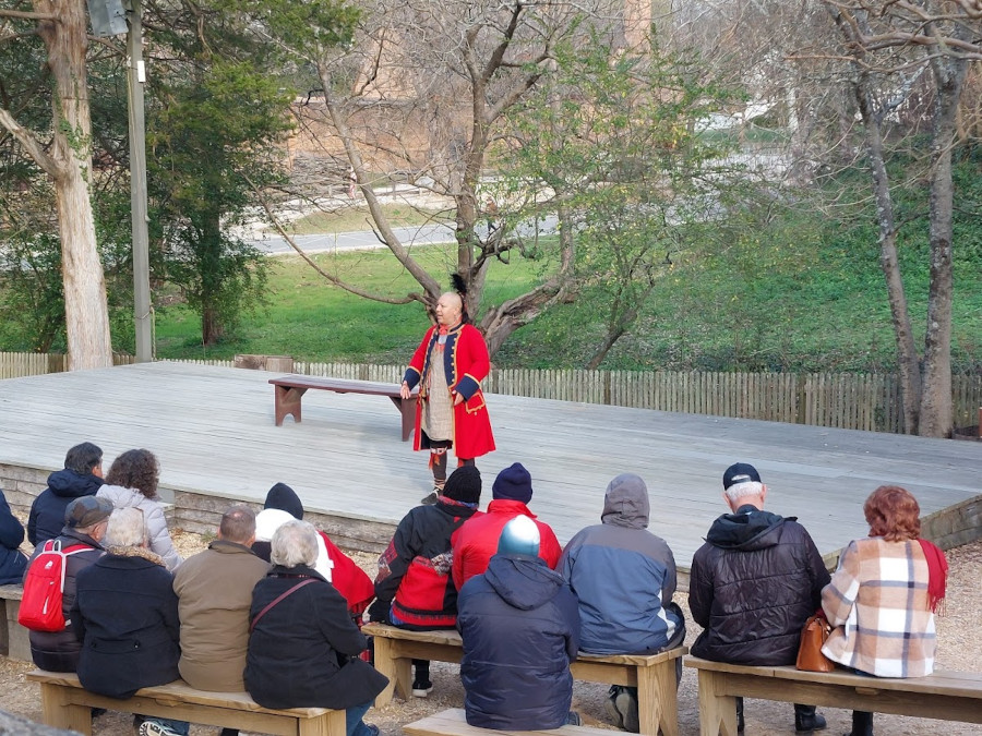 Oconostota portrayal at Colonial Williamsburg