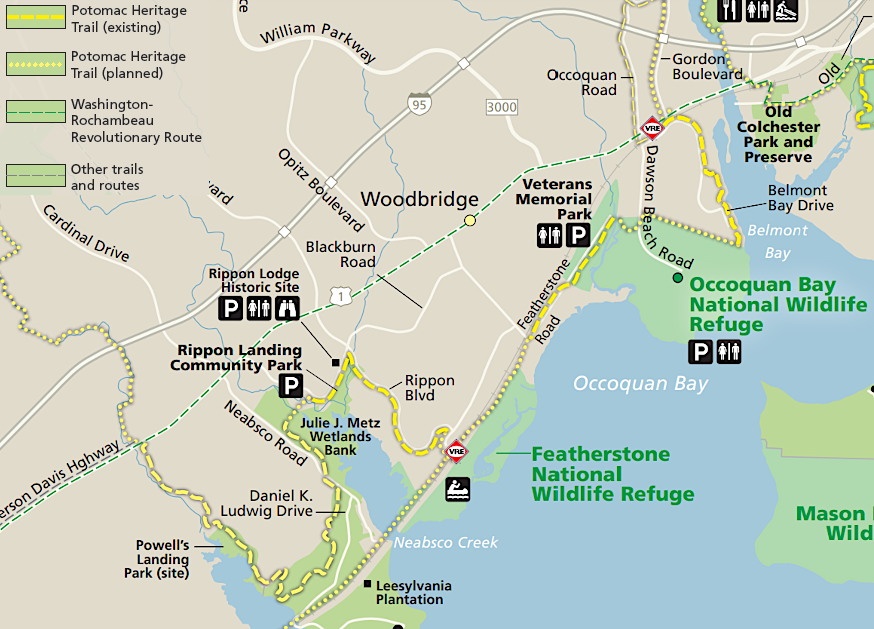 the Potomac Heritage National Scenic Trail in Prince William County