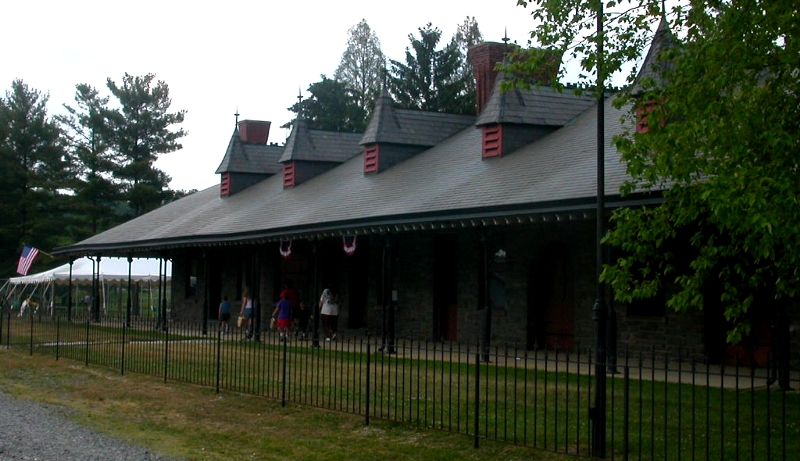 Pulaski Train Station, built in 1880's and renovated a century later, before it burned in November 2008