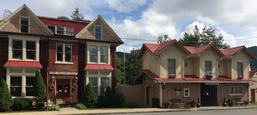 the June Tolliver house, next to the theater, sells items to tourists in Big Stone Gap