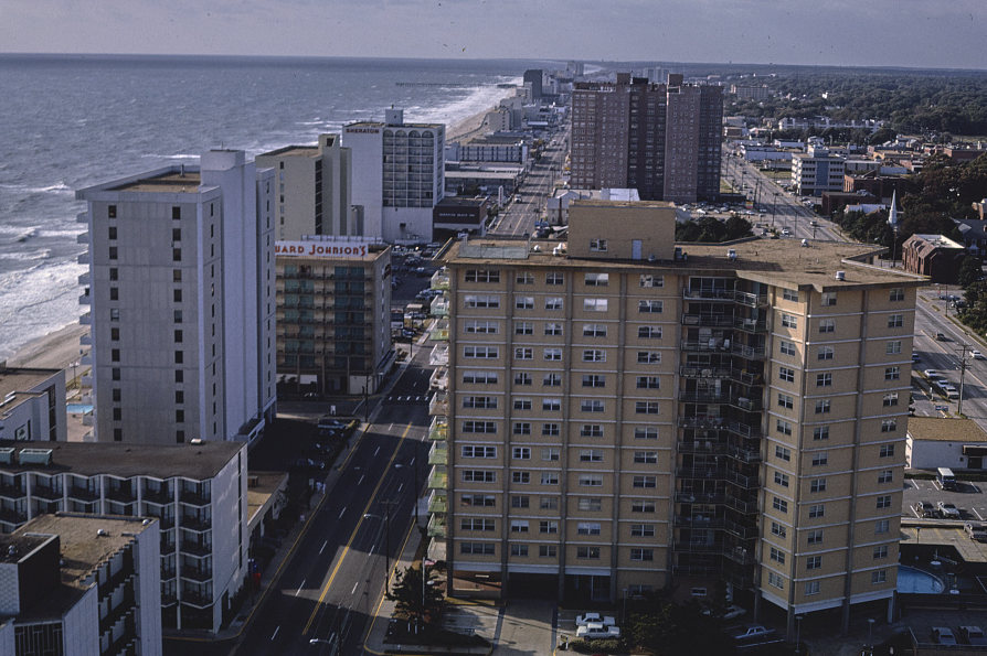 the beachfront at Virginia Beach has been developed to extract money from tourists