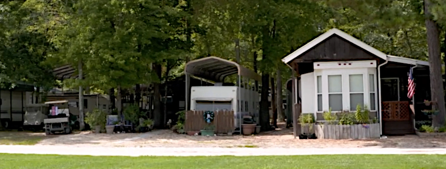 trailers and Recreational Vehicles (RVs) offer housing at Whitetail Resort