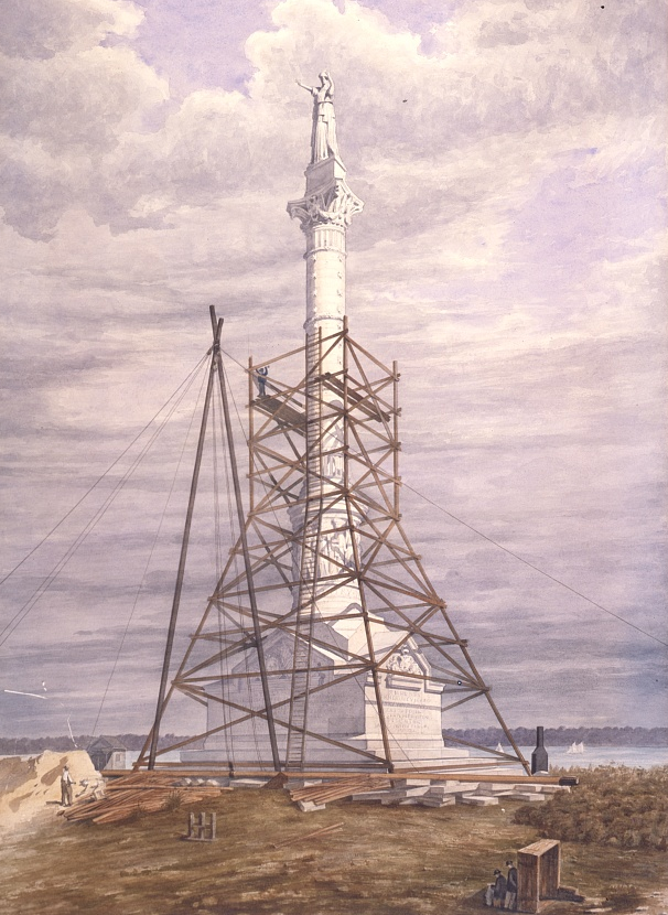 the monument built to commemorate the 1781 victory at Yorktown is still a tourist attraction