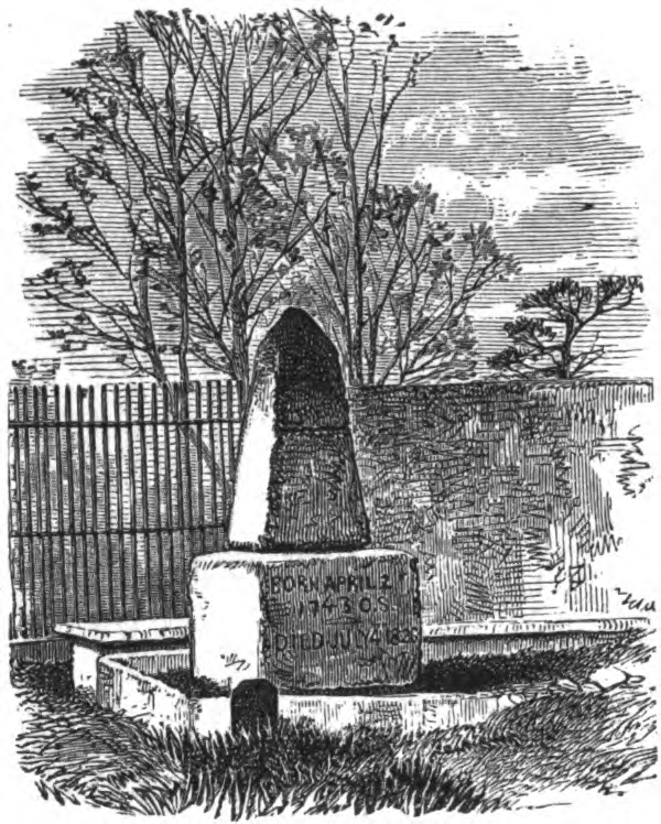 the monument at Thomas Jefferson's tomb, 1881