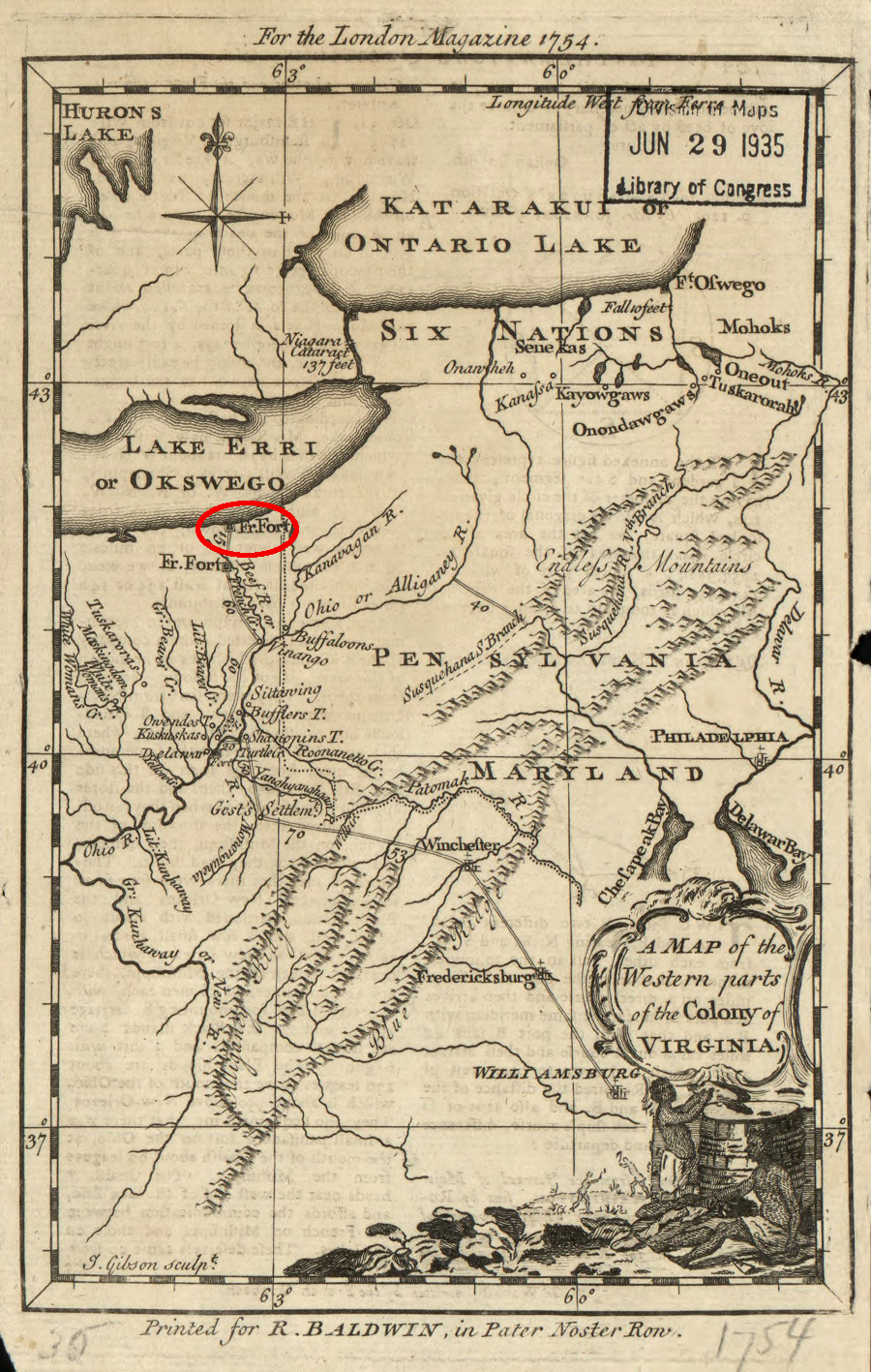George Washington traveled from Williamsburg to the French fort near Lake Erie and back in later 1753