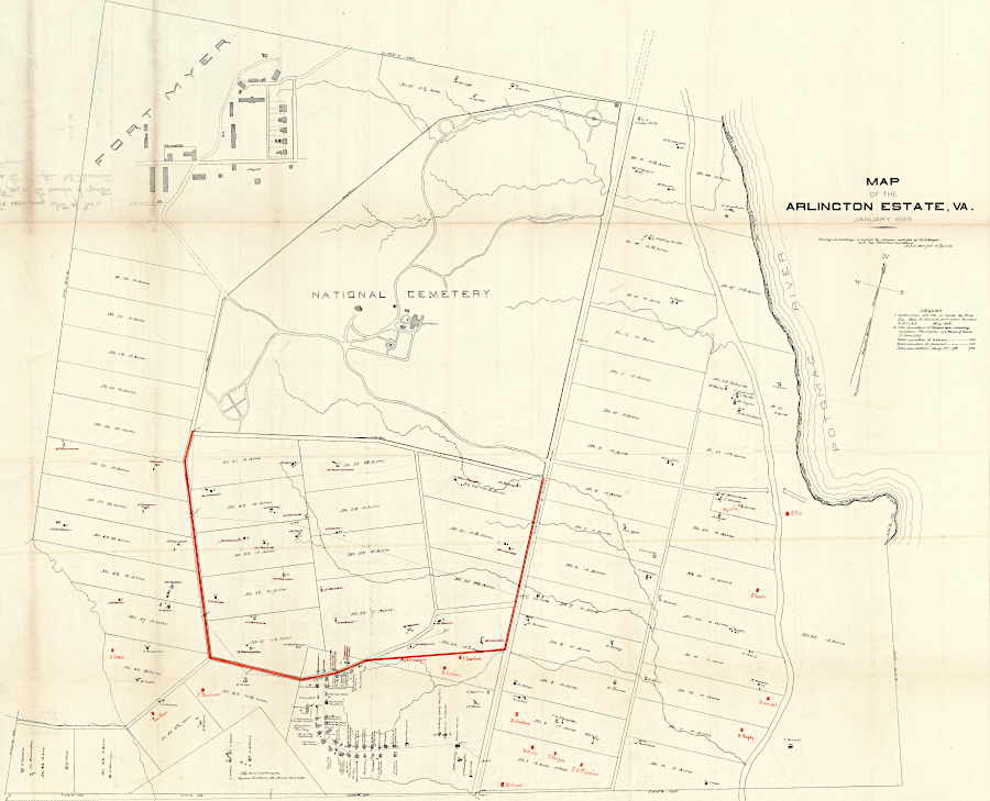 Arlington Memorial Cemetery in 1888