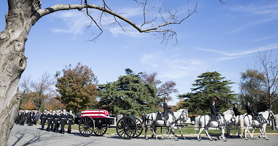 in-ground burial ceremonies can include ritual transport via a horse-drawn carriage