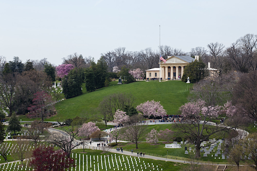 George Washington Parke Custis had a Greek Revival house built on the banks of the Potomac River