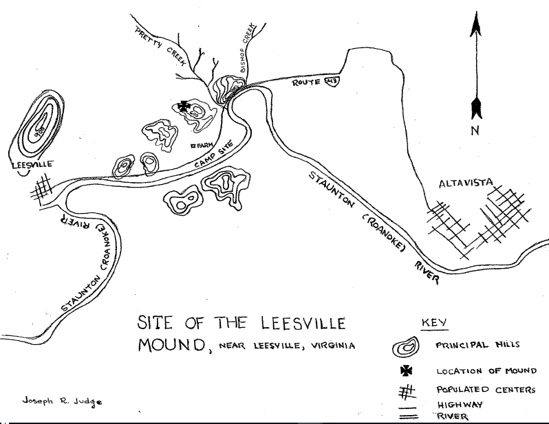 Leesville Mound had five burial layers