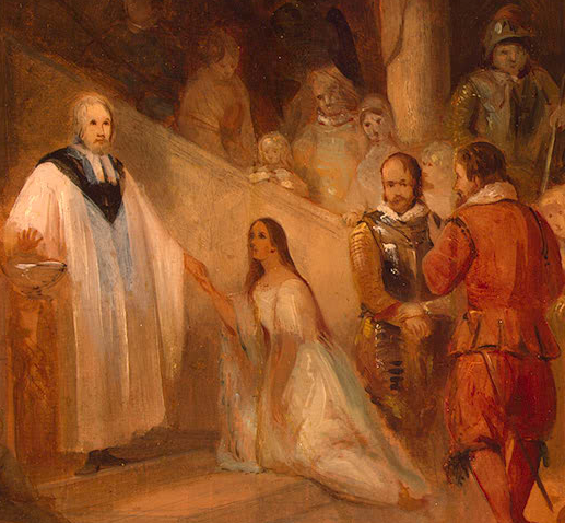 baptism of Pocahontas in 1614