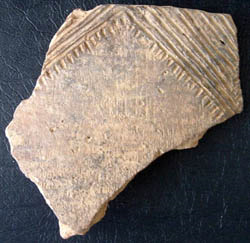 Native American pottery from Little Falls, on Potomac River