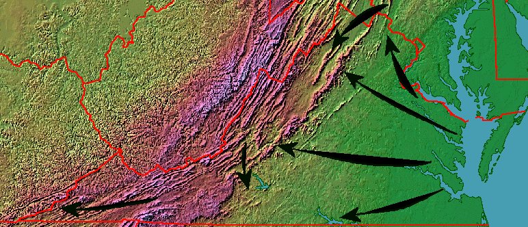 European migration into Virginia