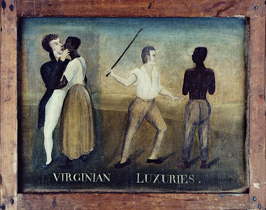 whites in Virginia had the power to beat and to kiss enslaved peope without their consent
