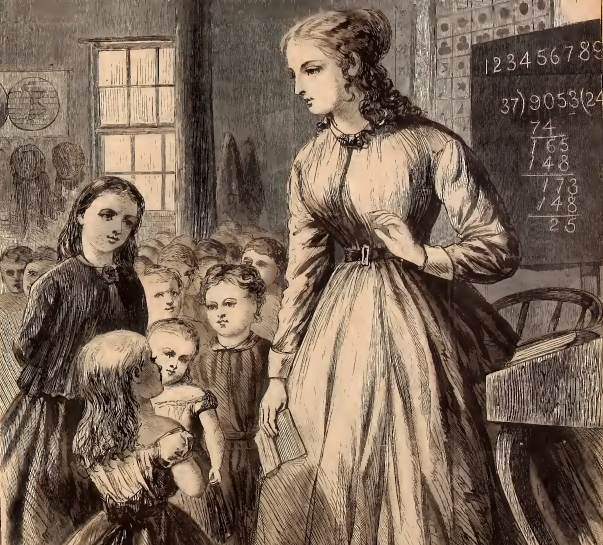 teachers in Virginia's public schools were primarily female, and normal schools were established to train them