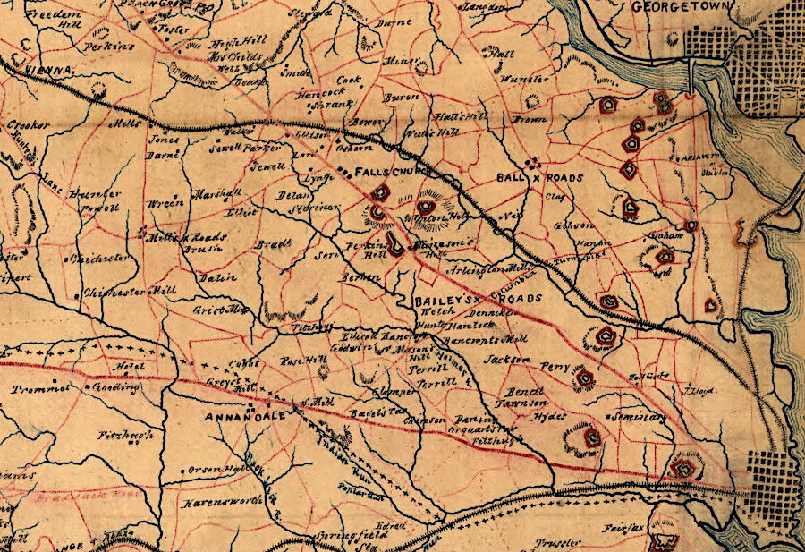 during the Civil War, the US Military Railroad continued service to Vienna