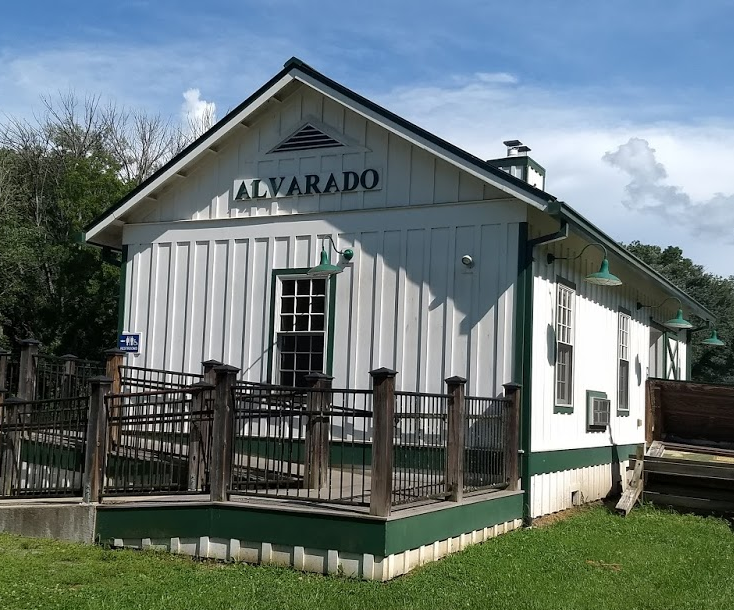Barron's Depot on the Virginia-Carolina Railroad was renamed Alvarado station after the Norfolk and Western Railroad purchased the Virginia-Carolina Railroad