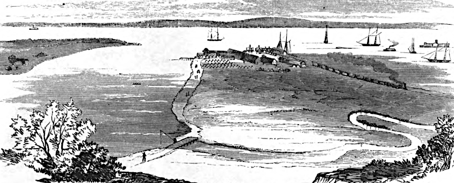 U.S. Military Railroad trains carried supplies from Aquia Landing to Union troops stationed near Fredericksburg in 1862