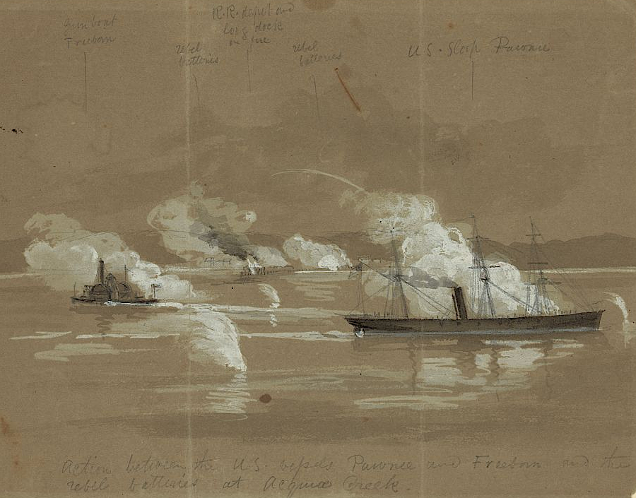 the US Navy attacked Aquia Landing on May 29, 1861