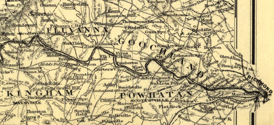 the Chesapeake and Ohio purchased the Richmond and Allegheny Railroad, which was built on the old James River and Kanawha Canal towpath