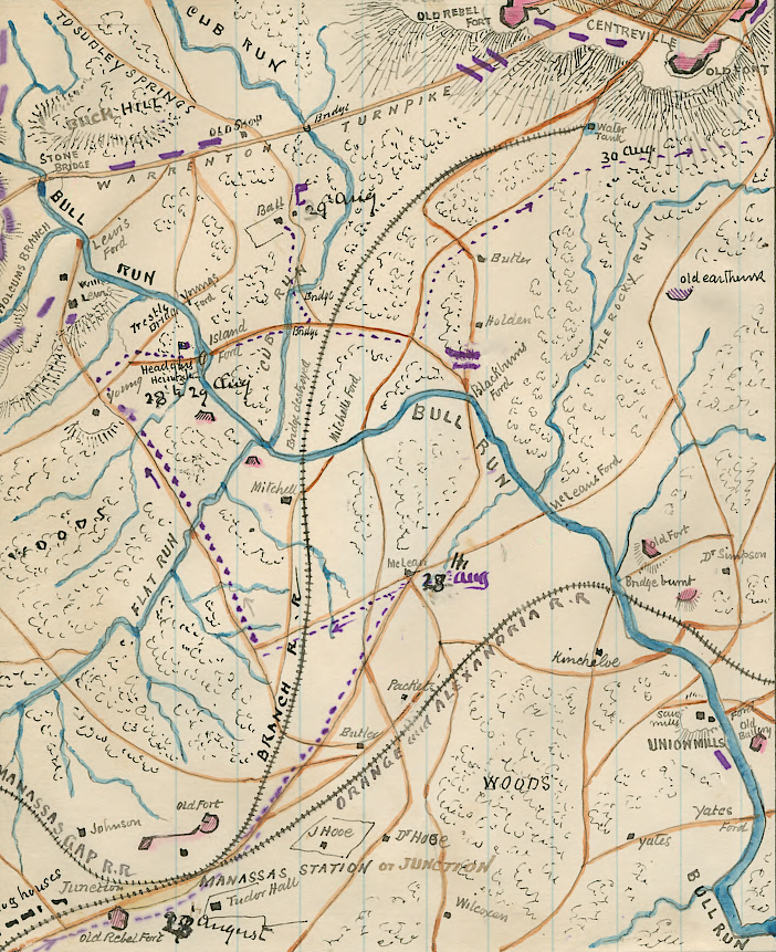 the Centreville Military Railroad linked Manassas Junction with the front line at Centreville