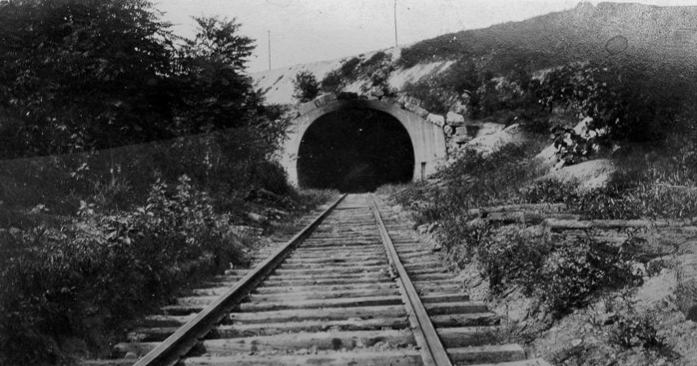 in 1873, the Chesapeake and Ohio Railway completed a tunnel through Church Hill in Richmond