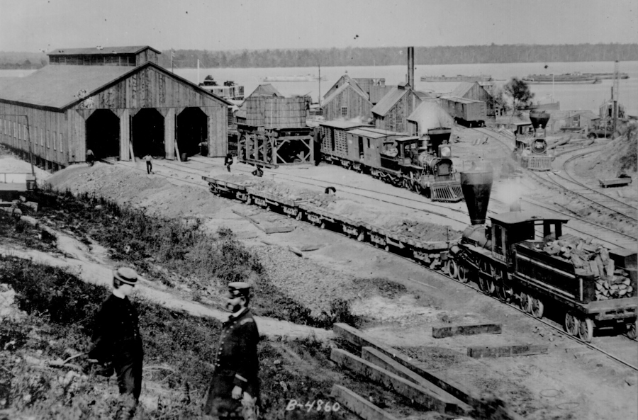 the US Military Railroad took control of the track at City Point in 1864