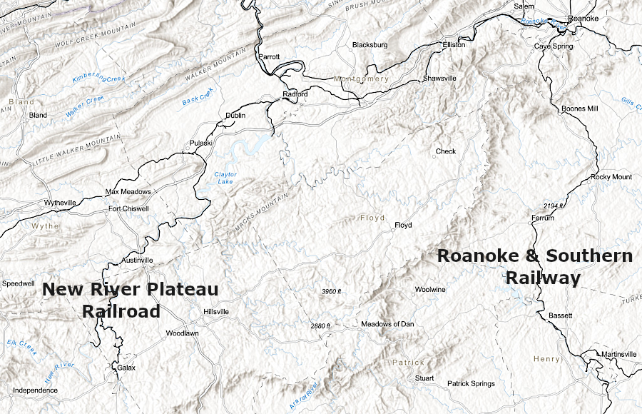 the North Carolina Extension was not constructed; instead, the Norfolk and Western Railway acquired the Roanoke & Southern Railway