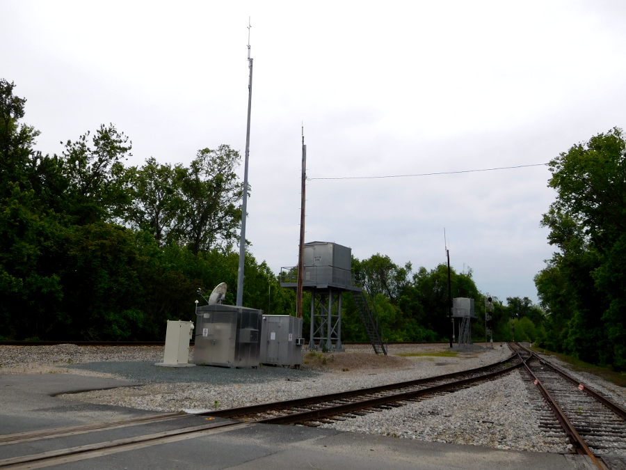 signals on CSXT railroad at Columbia (Fluvanna County)