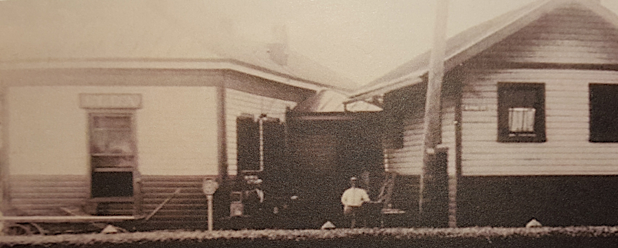 the Elba station opened in 1867, was rebuilt in 1879, and was replaced by Byrd Station for passenger travel in 1887