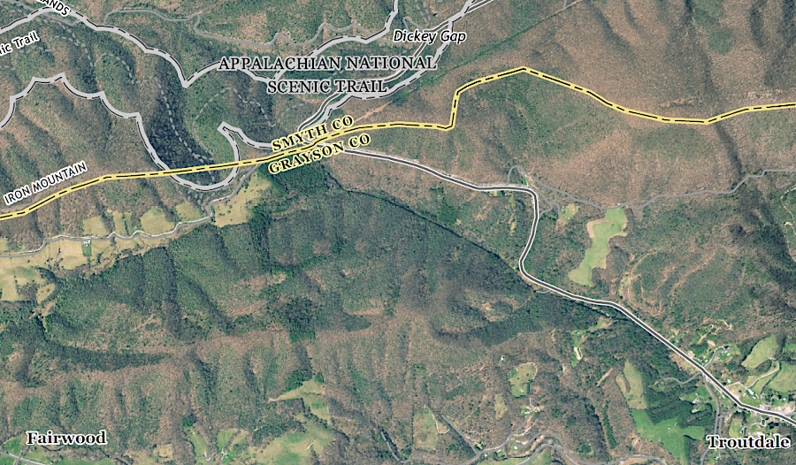 the old growth forest, like the Virginia Southern railroad, is long gone from Fairwood and Troutdale