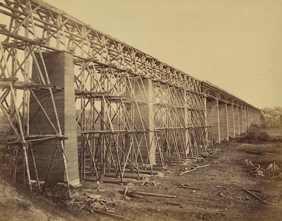 the South Side Railroad's High Bridge was repaired after the retreat to Appomattox ended in surrender of the Confederate Army on April 9, 1865