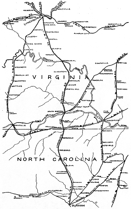 the Lynchburg & Durham Railroad in 1930