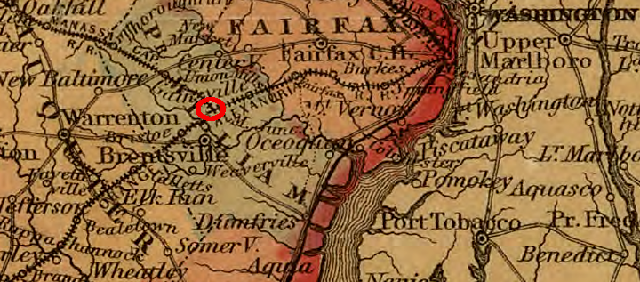 two railroads chose to create a junction in the Piedmont of Virginia, and then the town of Manassas developed at that site