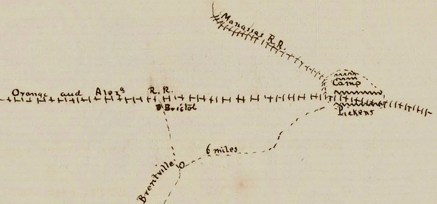 the Orange and Alexandria Railroad junction with the Manassas Gap Railroad made it a Union Army target in 1861