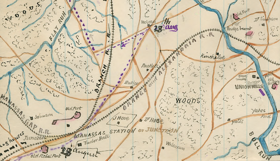 in 1861, Manassas Junction emerged as the major railroad depot for supplying the Confederate Army in Northern Virginia