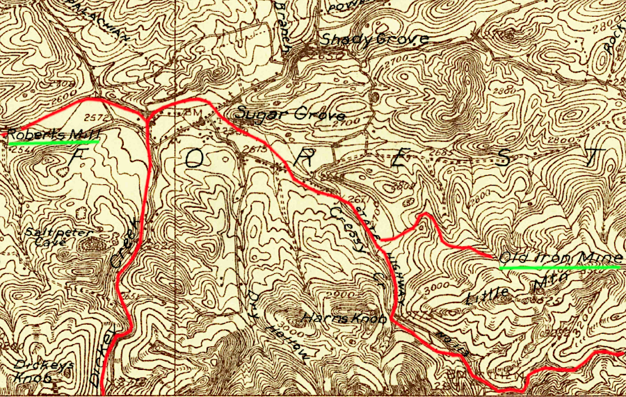 the Marion and Rye Valley/Virginia Southern railroads hauled manganese, iron ore, and timber products from mines and mills in the Blue Ridge of eastern Smyth and western Grayson counties