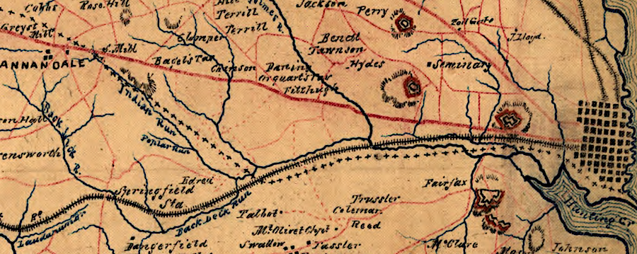 the Independent Line of the Manassas Gap Railroad was meant to parallel only the far eastern portion of the Orange and Alexandria Railroad