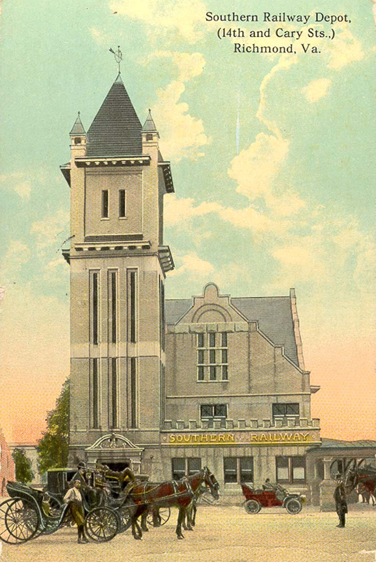 the Southern Railroad maintained a separate Mill Steet Station passenger depot in Richmond between 1900-1914