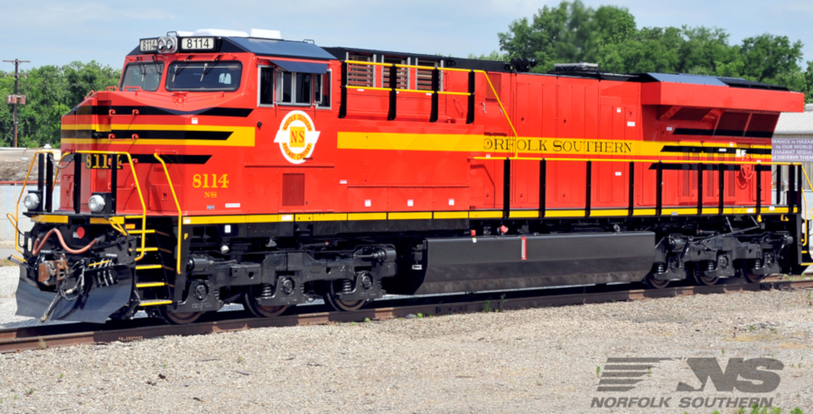 the modern Norfolk Southern painted locomotives of its predecessor railroads in 2012 to honor its 30th anniversary