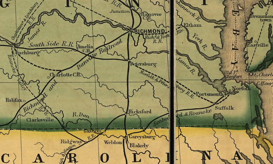 Petersburg and Portsmouth officials delayed approval of a charter for the Norfolk and Petersburg Railroad, to block competition