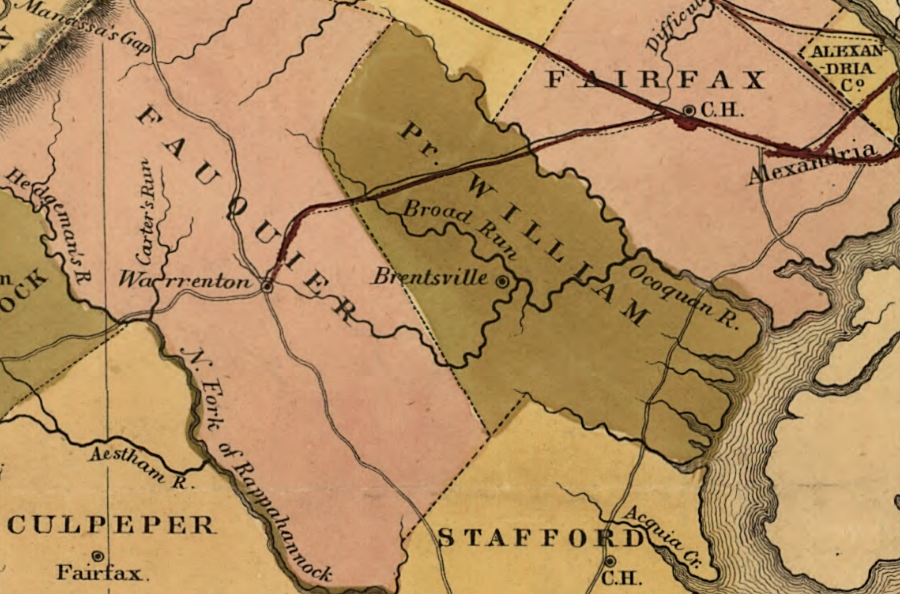 the Orange and Alexandria Railroad provided better, faster, cheaper transportation between the port of Alexandria and the Piedmont east of the Blue Ridge